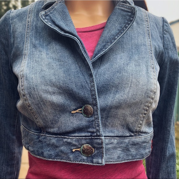 EDC (Espirit) cropped denim jacket - Picture 5 of 15